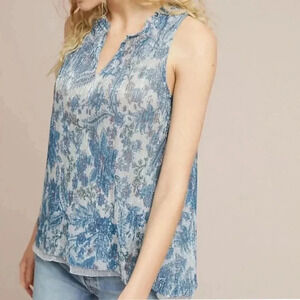 New Vanessa Virginia Floral metallic Tank Top